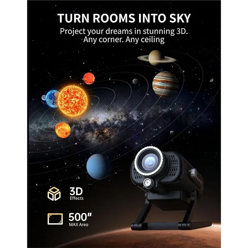 Projecteur Galaxie / Planétarium 60-en-1 avec Haut-parleur Bluetooth & Télécommande – Image 4