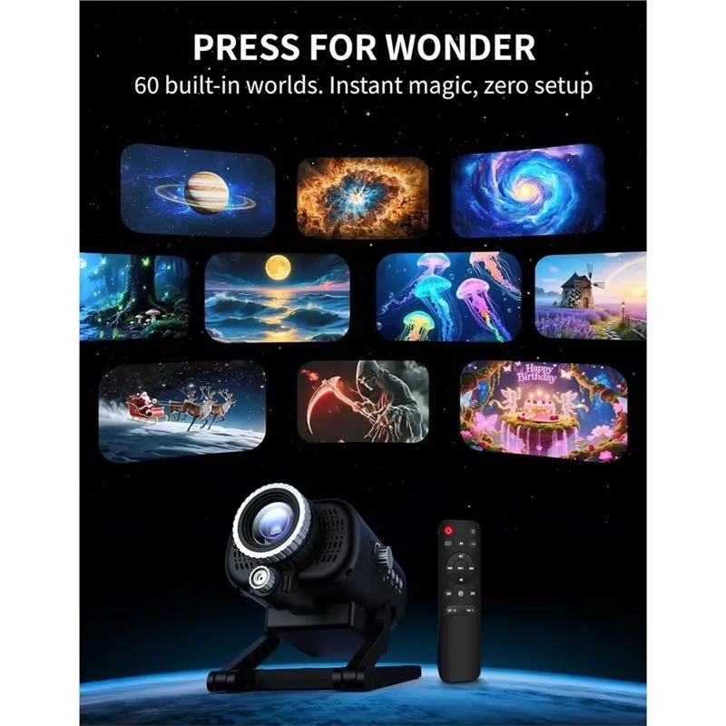 Projecteur Galaxie / Planétarium 60-en-1 avec Haut-parleur Bluetooth & Télécommande – Image 11