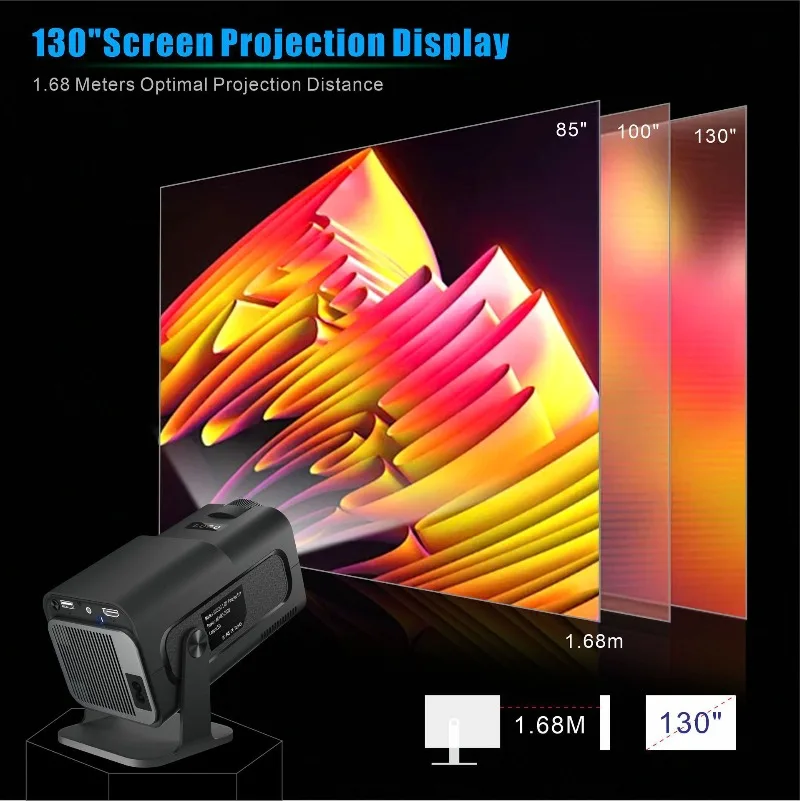 Projecteur Intelligent Portable HY320 MINI (4K / 1080P - Android - PTZ) – Image 10