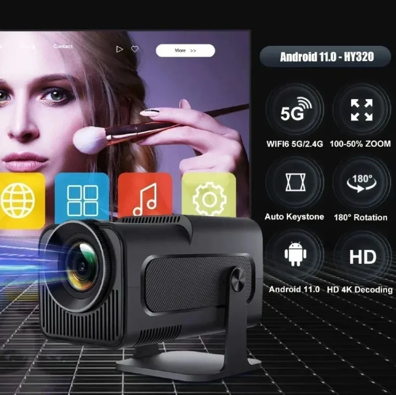 Projecteur Intelligent Portable HY320 MINI (4K / 1080P - Android - PTZ) – Image 27