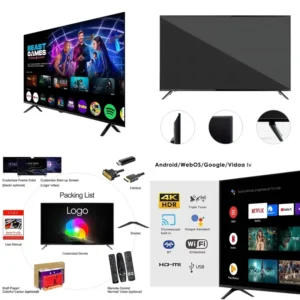 Téléviseur Intelligent Smart TV 4K / 2K Android – Tailles Disponibles de 24" à 65 Pouces (Écran LED HD/UHD)