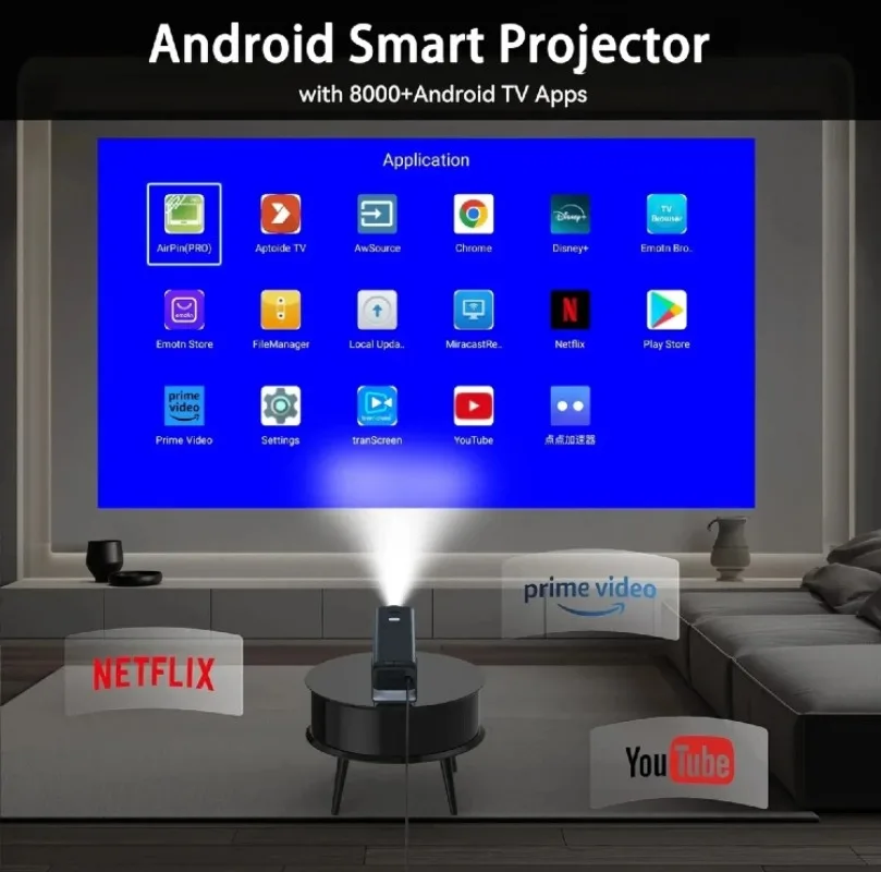 Projecteur Intelligent Portable HY320 MINI (4K / 1080P - Android - PTZ) – Image 8