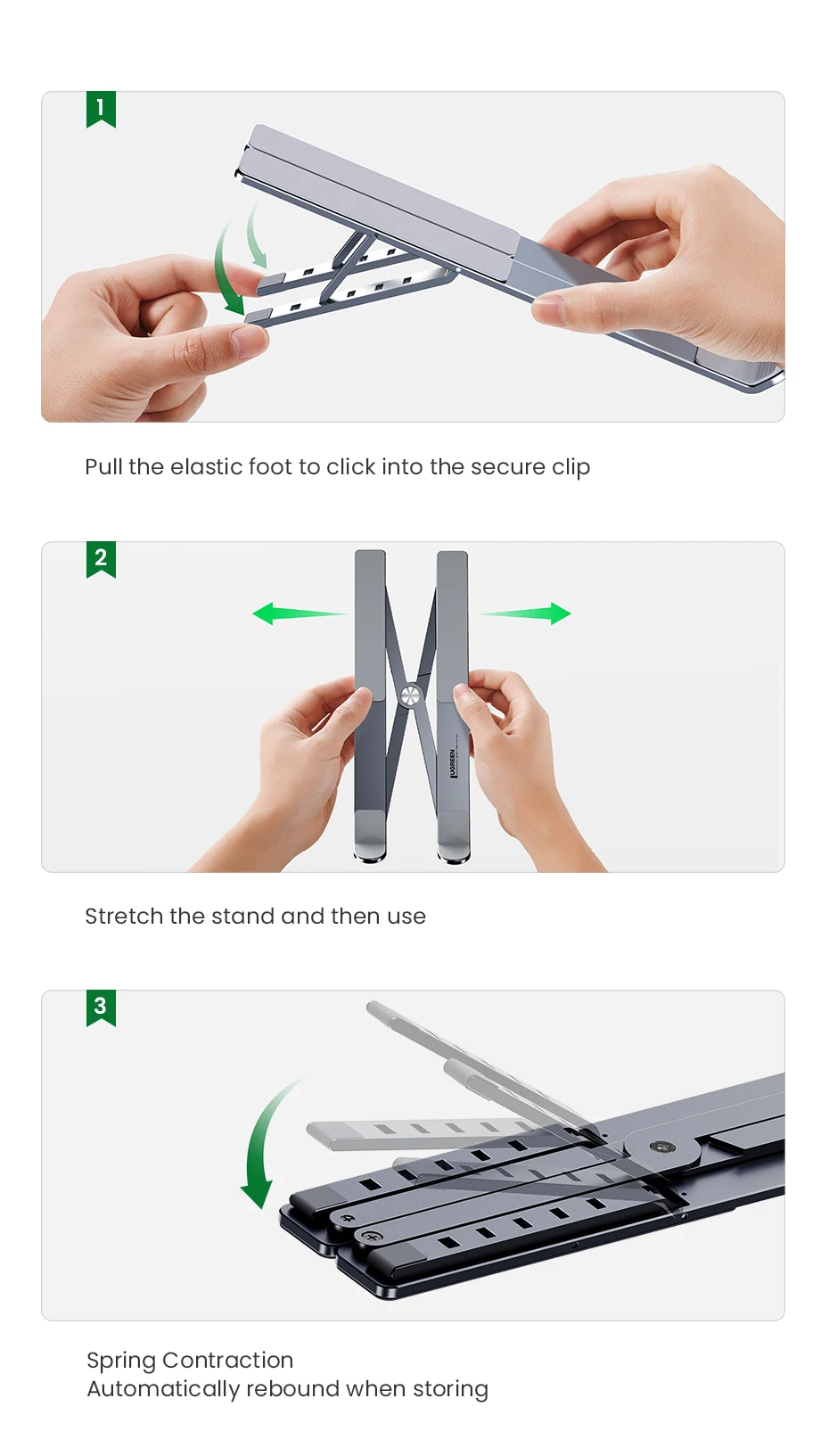 Support de PC Portable en Aluminium UGREEN – Image 22