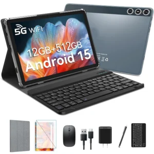 Tablette Tactile Npad15 Plus 10.1 Pouces – Android 15 (12Go RAM + 512Go ROM)