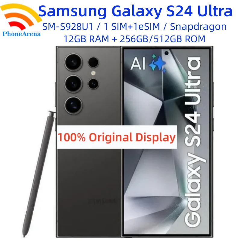 Samsung Galaxy S24 Ultra 5G - 12 Go RAM - 256 Go - 6.8" - Snapdragon