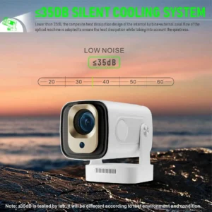 Mini Projecteur Intelligent Yinzam Full HD 1080P —Wi-Fi & Bluetooth