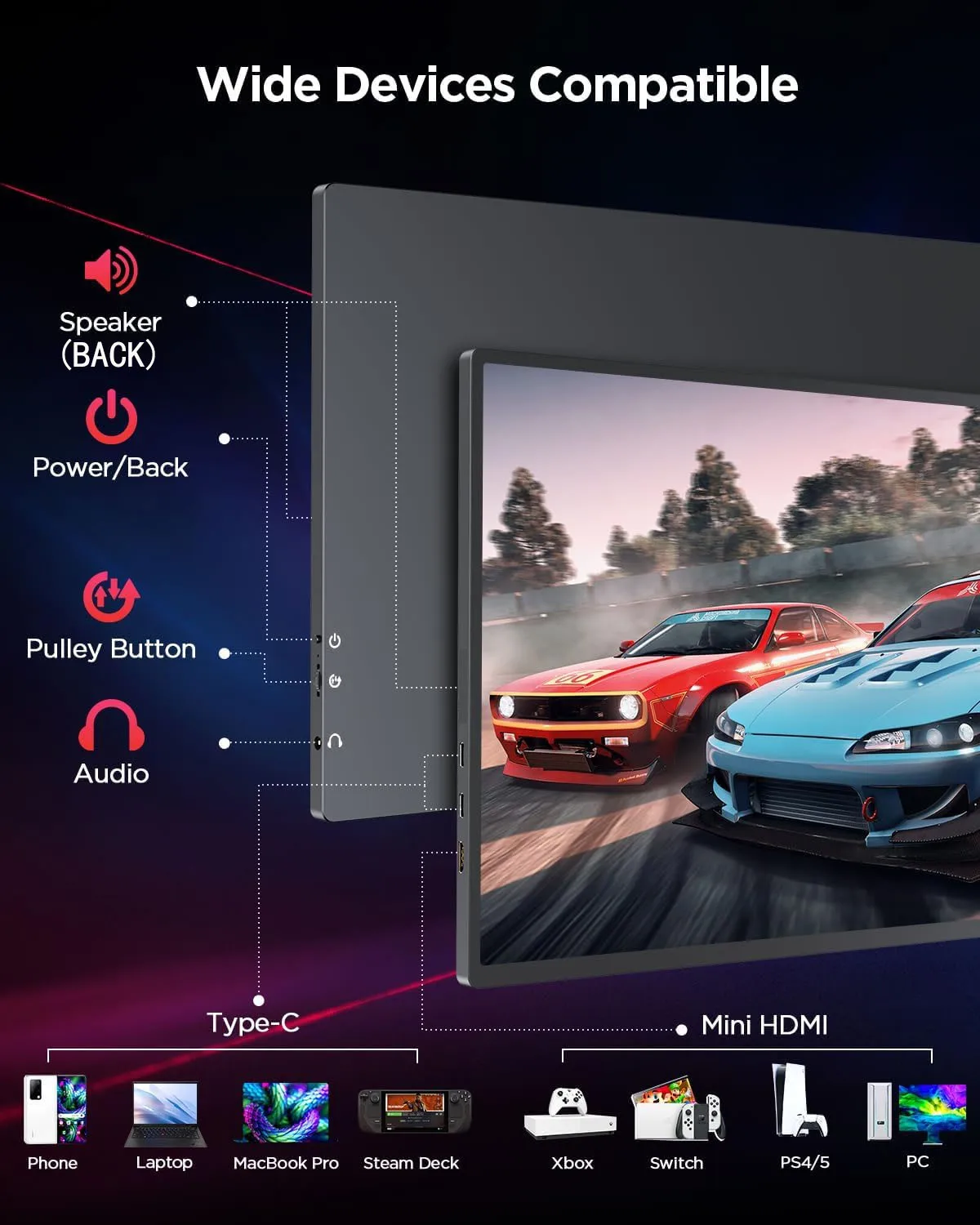 Moniteur Portable 16 Pouces 144Hz FHD+ – Image 14