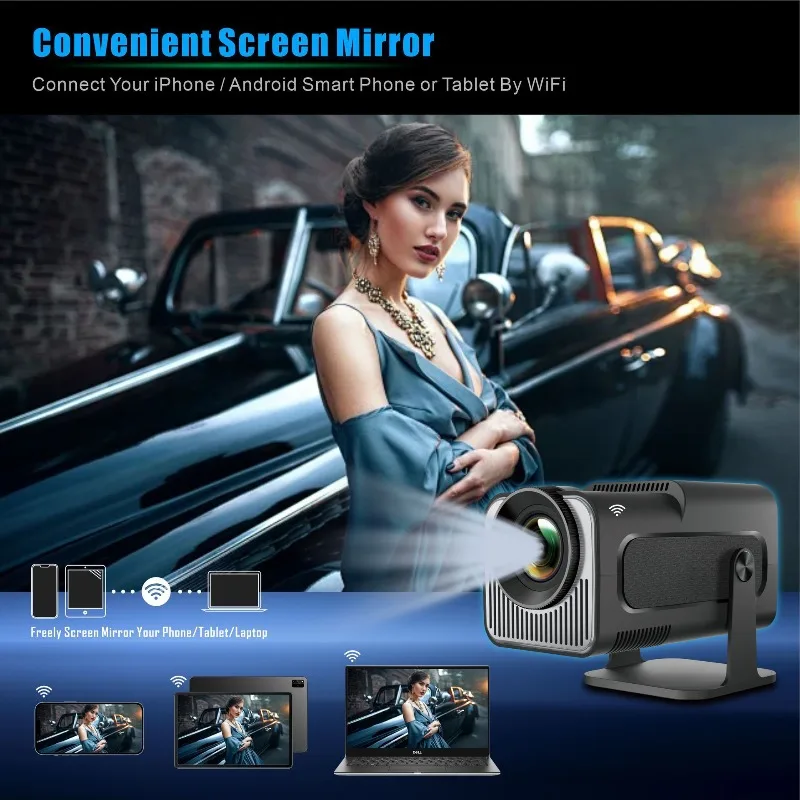 Projecteur Intelligent Portable HY320 MINI (4K / 1080P - Android - PTZ) – Image 12